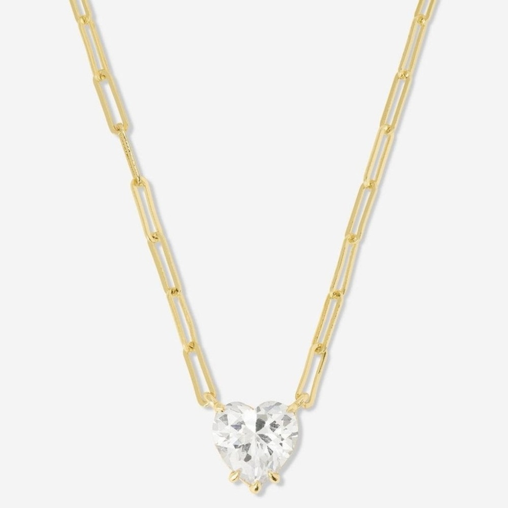 Melinda Maria Gold Heart Necklace